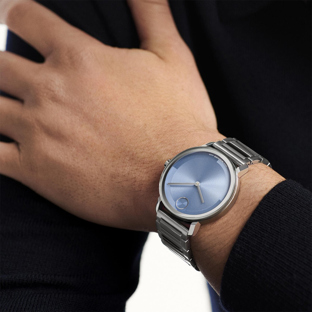 Movado BOLD Evolution 2.0 40mm Men's Watch, Blue Textured Dial