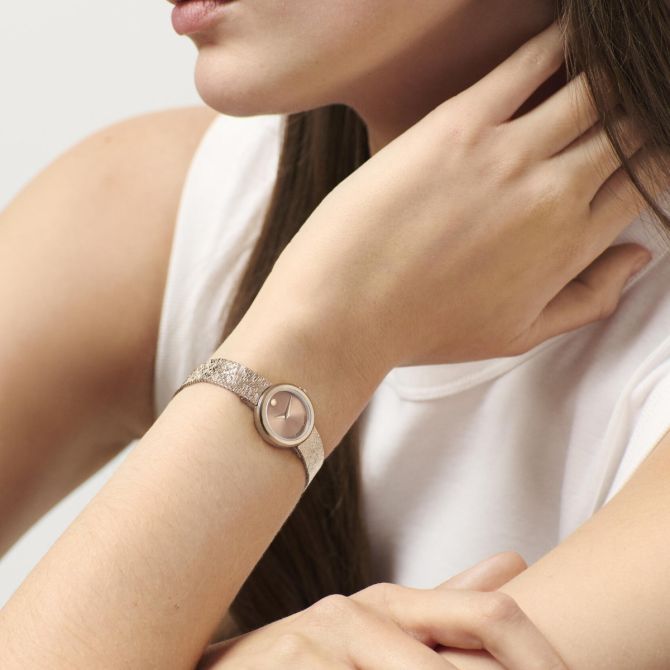 Movado Museum Velura Mini 21mm Women's Watch, Yellow Gold Tone