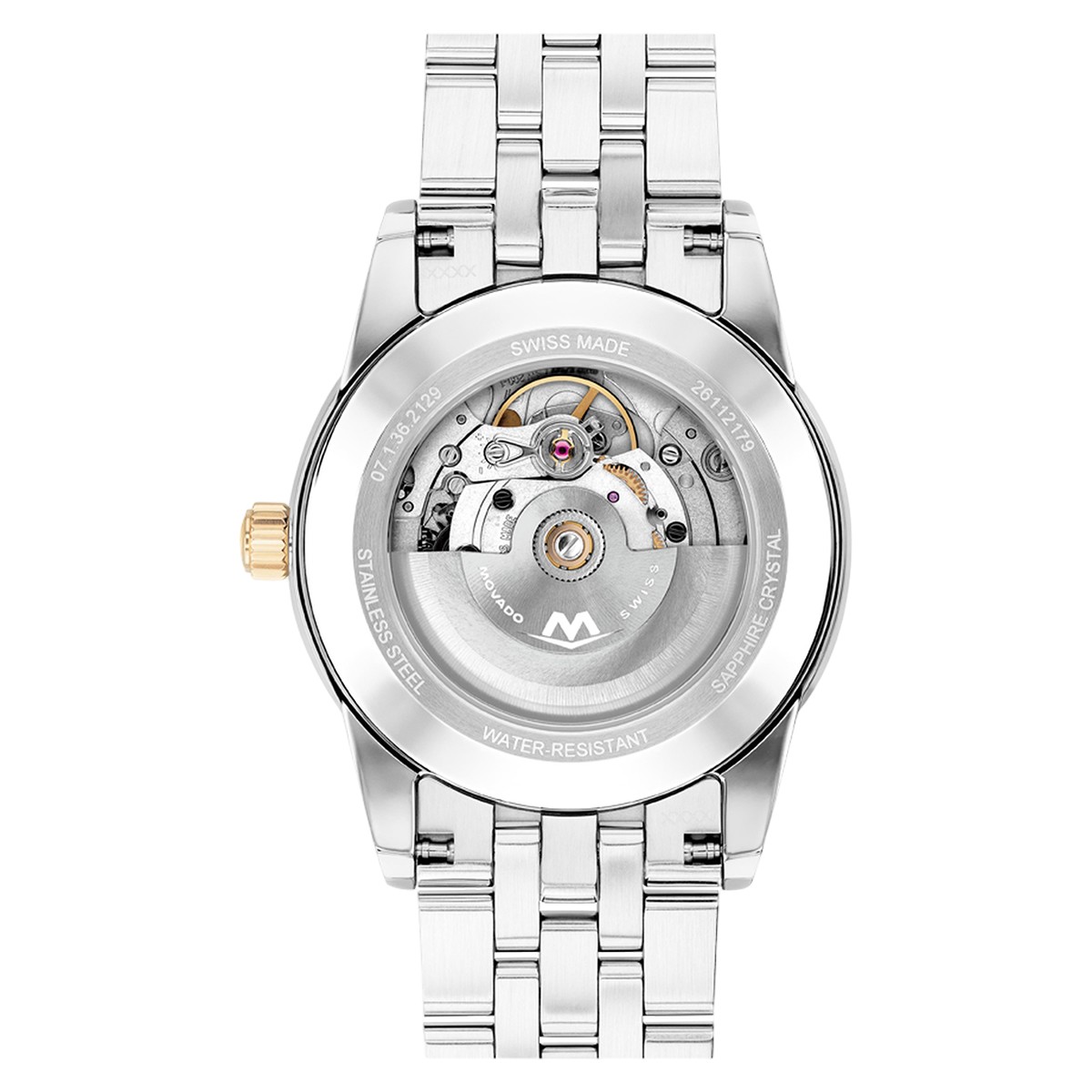 Movado Museum Classic 40mm Men's Watch, Matte Powder White Dial