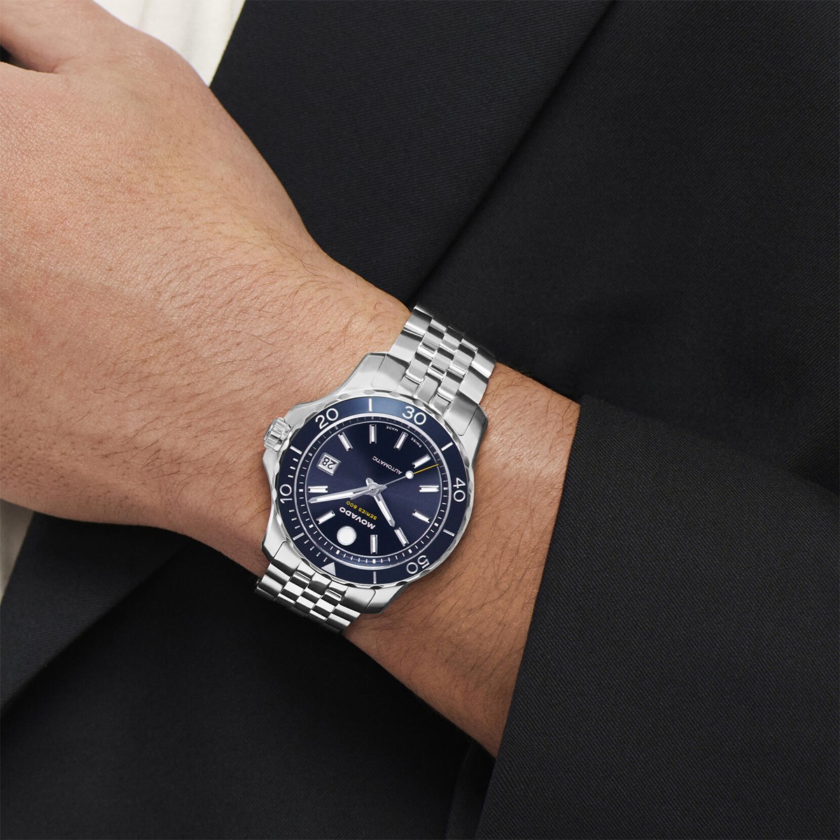 Movado Series 800 40mm Men's Watch, Blue Dial