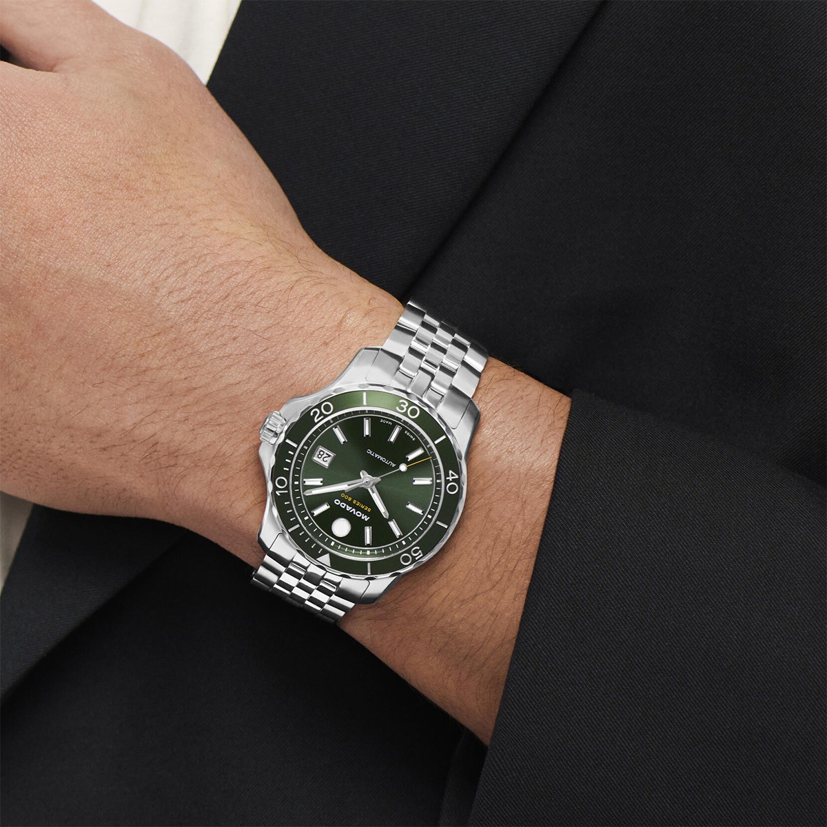 Movado Series 800 40mm Men's Watch, Green Dial