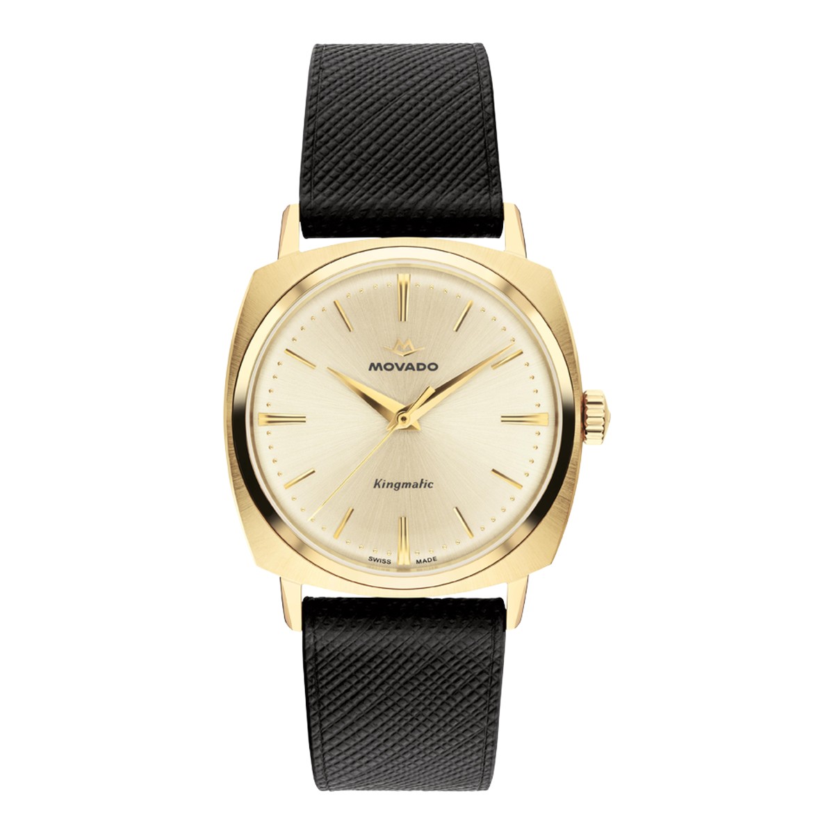 Movado Heritage Kingmatic 35mm Men's Watch, Champagne Dial