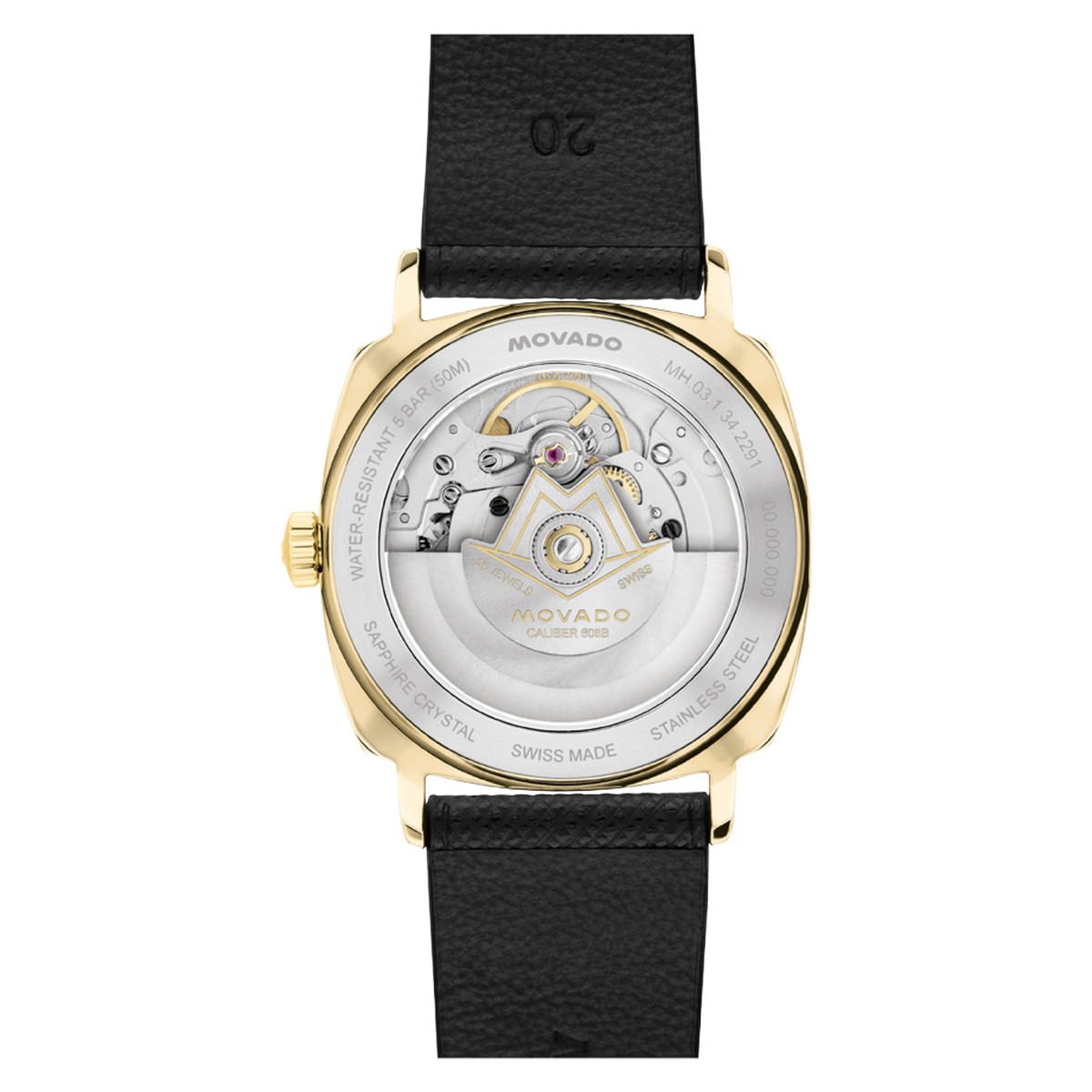 Movado Heritage Kingmatic 35mm Men's Watch, Champagne Dial