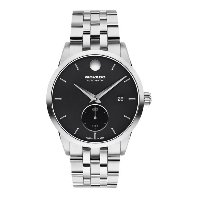 Movado Museum Taga 40mm Men's Watch, Black Dial