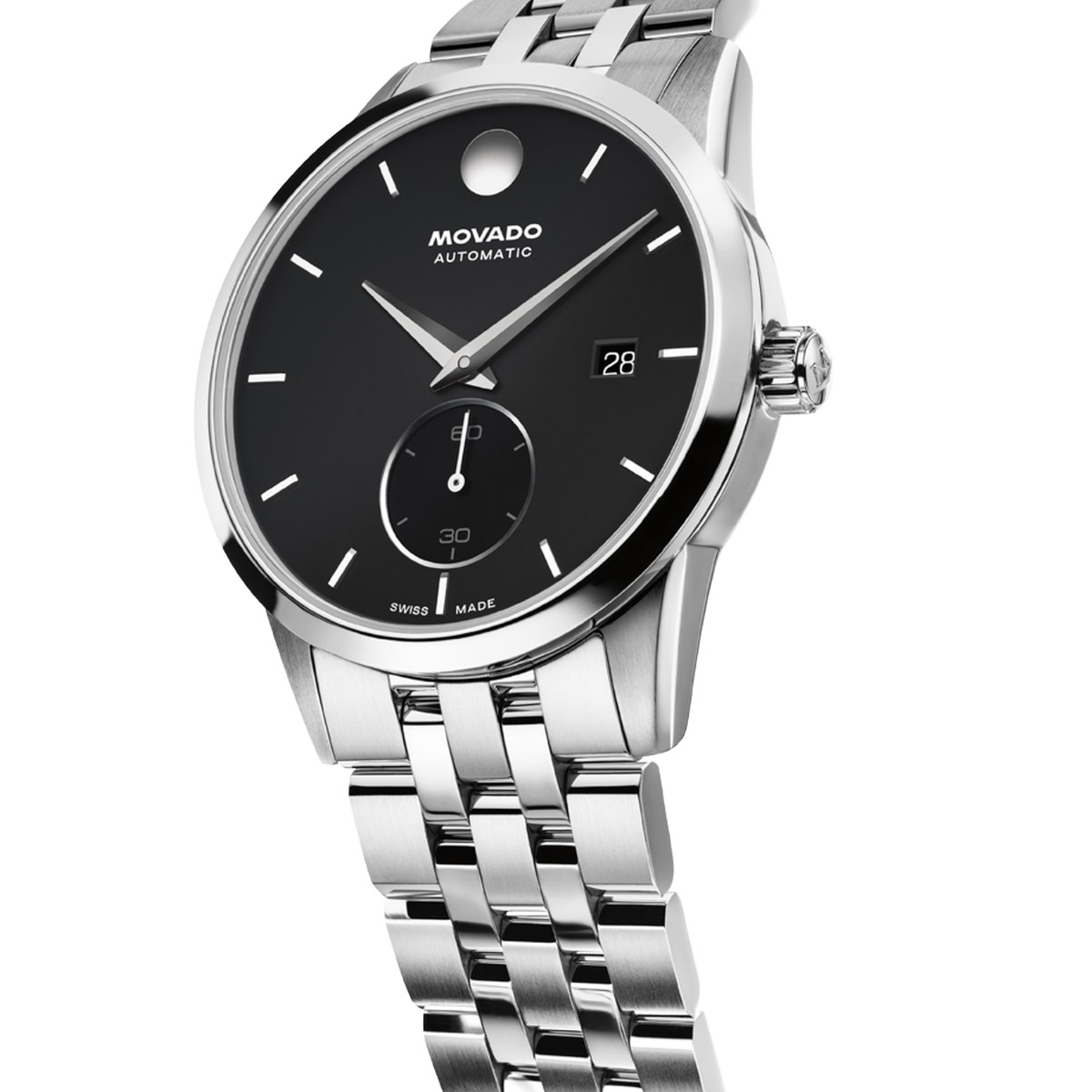 Movado Museum Taga 40mm Men's Watch, Black Dial