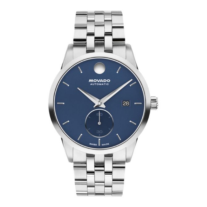 Movado Museum Taga 40mm Men's Watch, Blue Dial