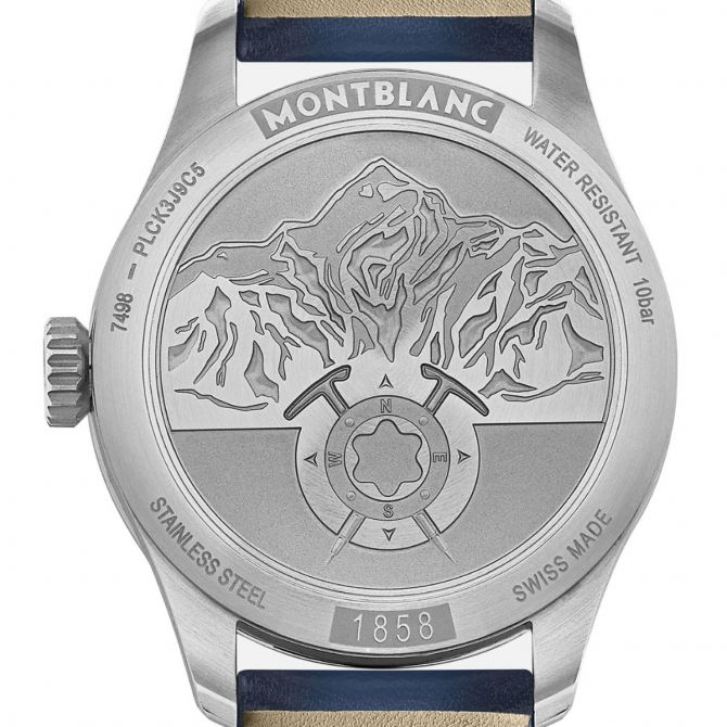Montblanc 1858 Automatic 40mm Watch, Blue Dial 126758 Borsheims