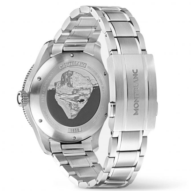 Montblanc 1858 Iced Sea Automatic Date 41mm Watch, Green Glacier  