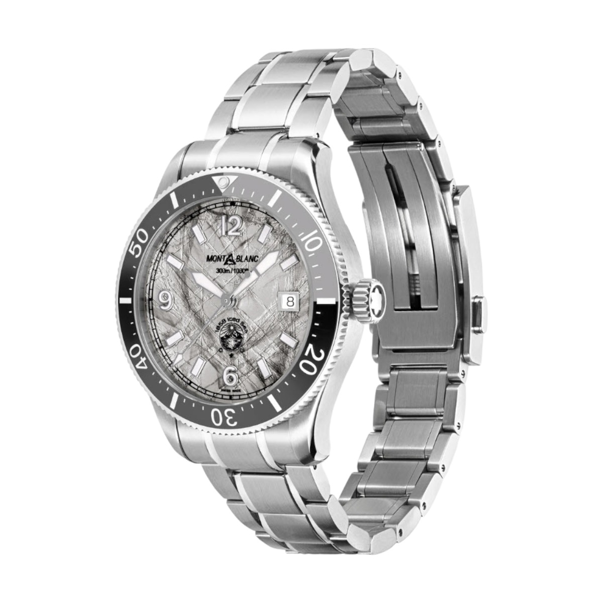 Montblanc 1858 Automatic Date 41mm Men's Watch, Iced Sea Dial