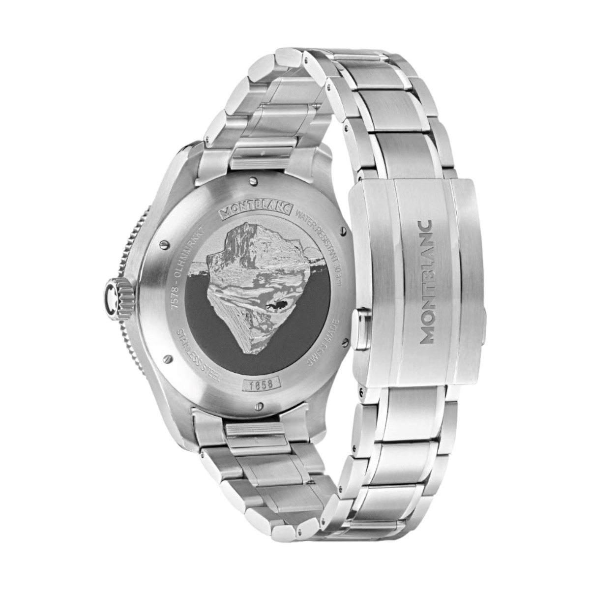 Montblanc 1858 Automatic Date 41mm Men's Watch, Iced Sea Dial