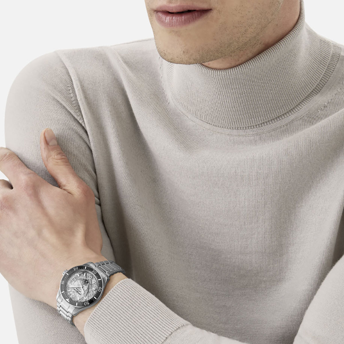 Montblanc 1858 Automatic Date 41mm Men's Watch, Iced Sea Dial