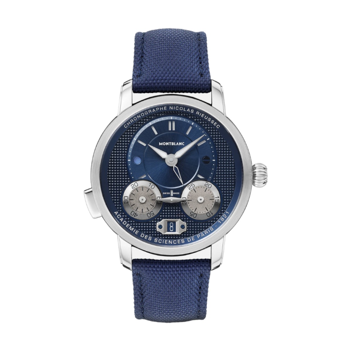 Montblanc Star Legacy Nicolas Rieussec Chronograph 43mm Men's Watch, Blue Dial