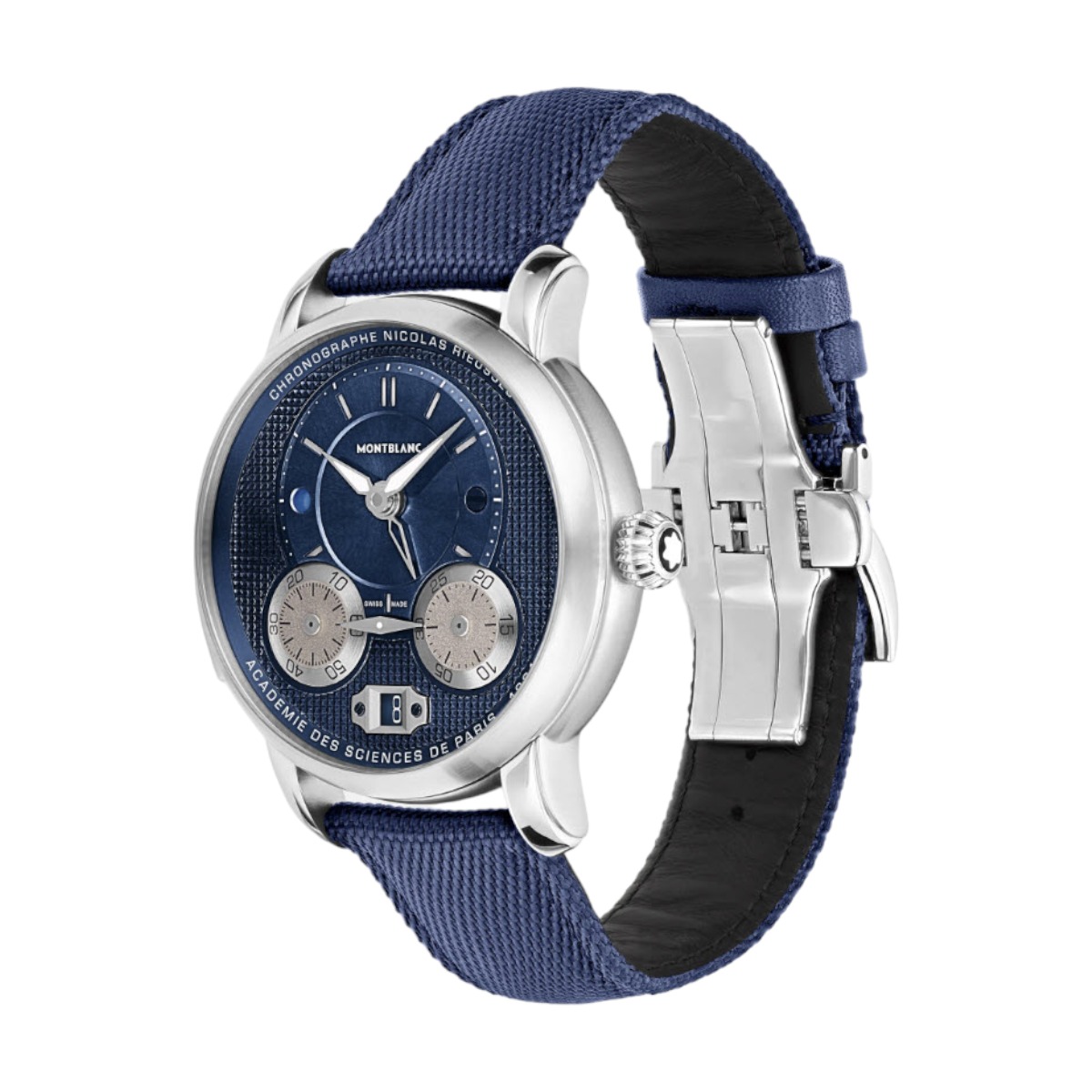 Montblanc Star Legacy Nicolas Rieussec Chronograph 43mm Men's Watch, Blue Dial