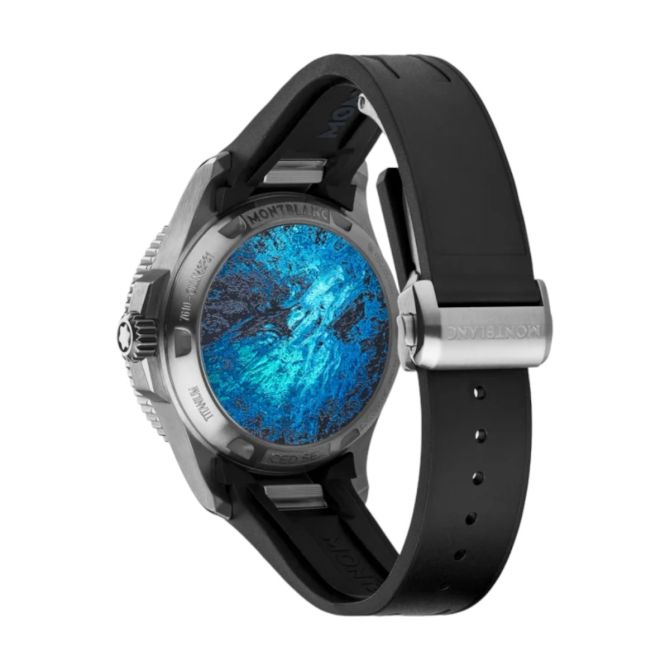 Montblanc Iced Sea 0 Oxygen Deep 4810 43mm Men's Watch, Ice Navy