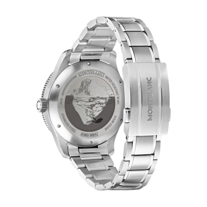 Montblanc Iced Sea Automatic Date Men's Watch, Burgundy Glacier