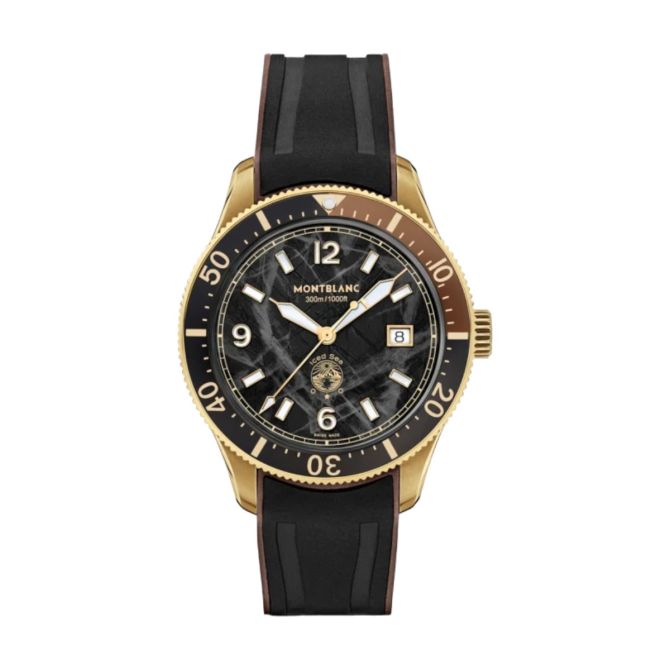 Montblanc Iced Sea Automatic Date Men's Watch, Black Glacier Dial