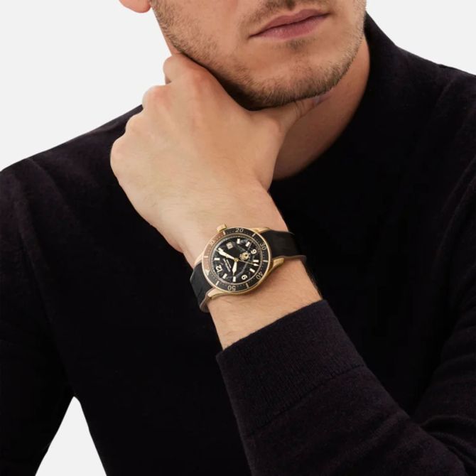 Montblanc Iced Sea Automatic Date Men's Watch, Black Glacier Dial