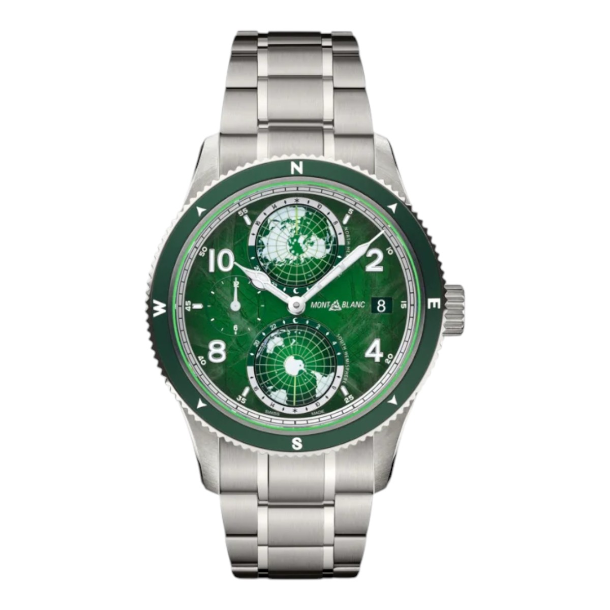 Montblanc 1858 Geosphere 0 Oxygen 42mm Men's Watch, Green Dial