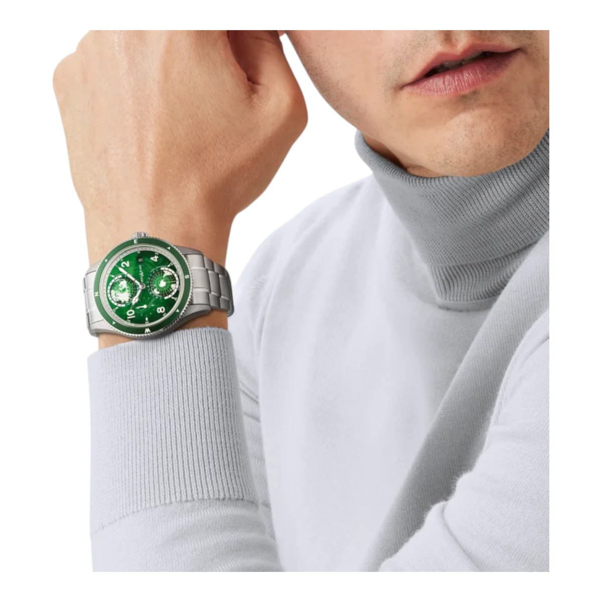 Montblanc 1858 Geosphere 0 Oxygen 42mm Men's Watch, Green Dial