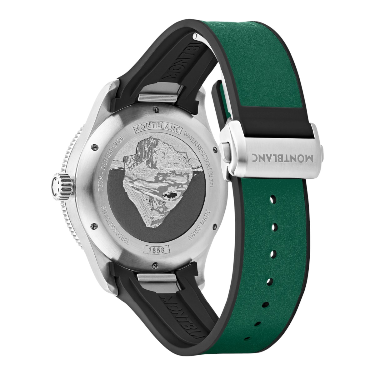 Montblanc Iced Sea Automatic Date 41mm Men's Watch, Green Dial