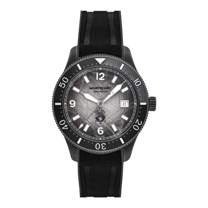 Montblanc Iced Sea Automatic Date 0 Oxygen 41mm Men's Watch, Grey Dial