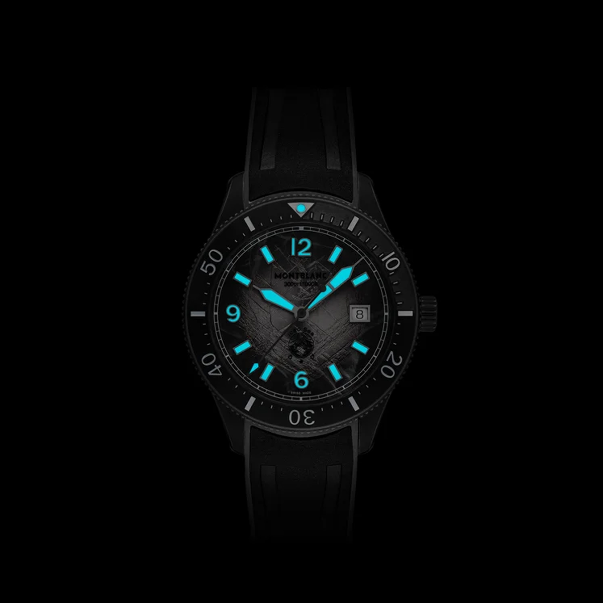 Montblanc Iced Sea Automatic Date 0 Oxygen 41mm Men's Watch, Grey Dial