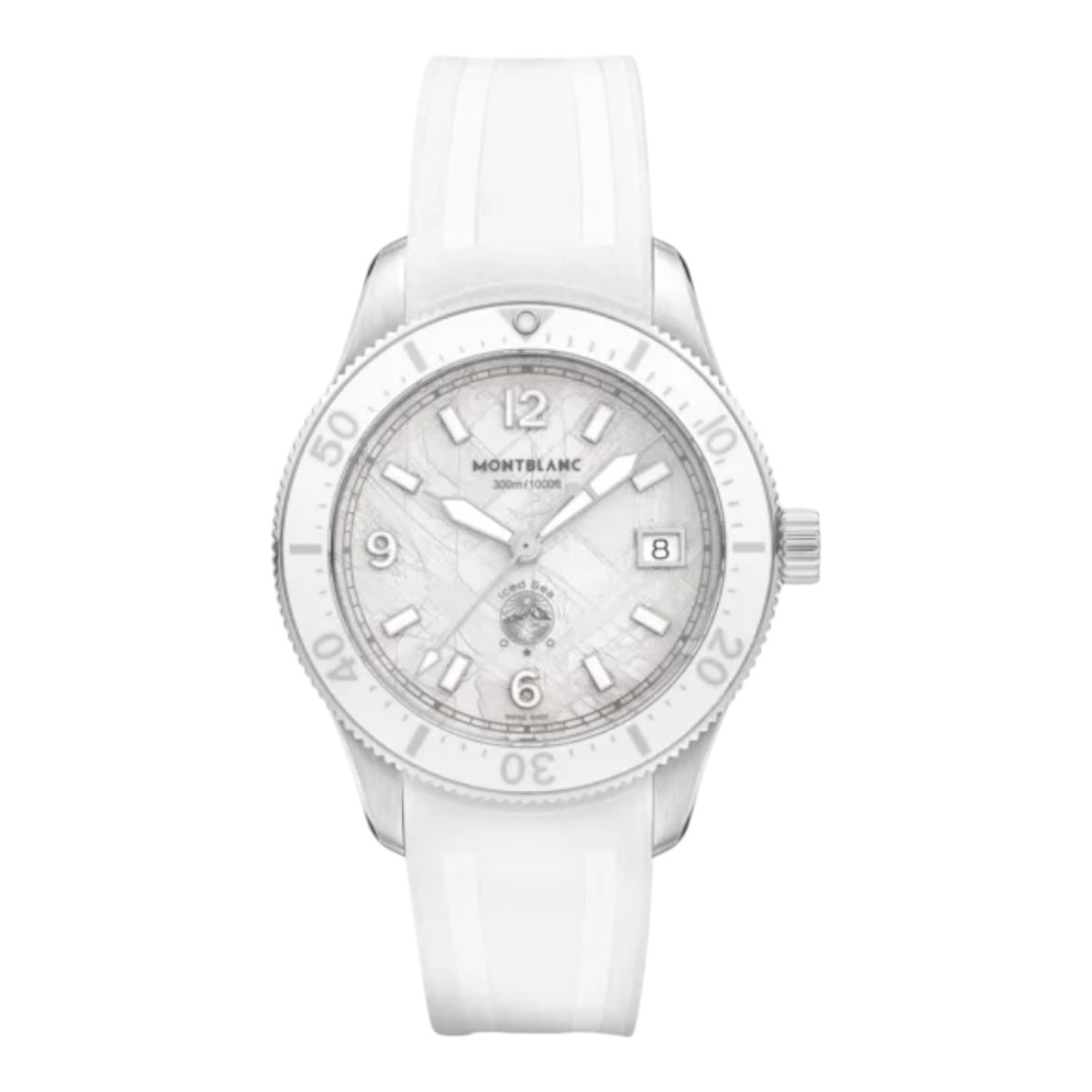 Montblanc Iced Sea Automatic Date 0 Oxygen 38mm Men's Watch, White