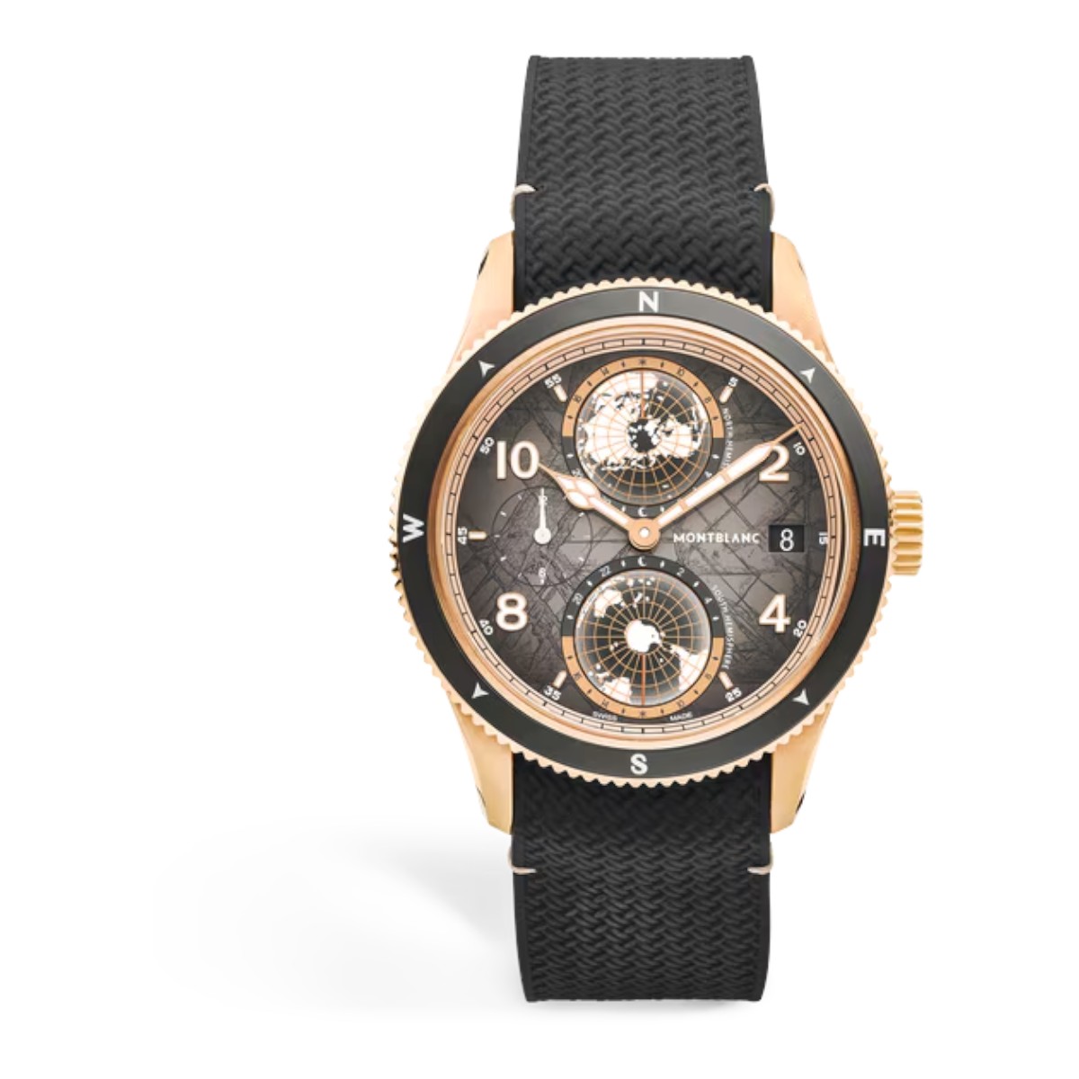 Montblanc 1858 Gesophere 0 Oxygen Monte Rosa Limited Edition 42mm Men's Watch, Black Dial