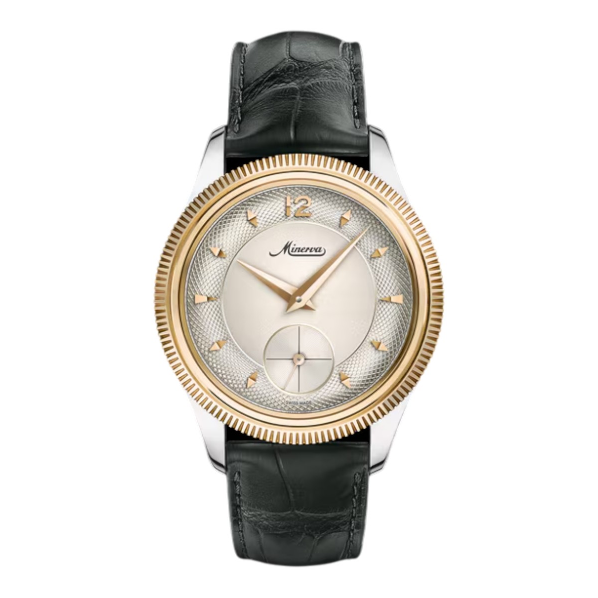 Montblanc Minerva The Unveilied Crownless 41.5mm Men's Watch, Gold Colored Dial