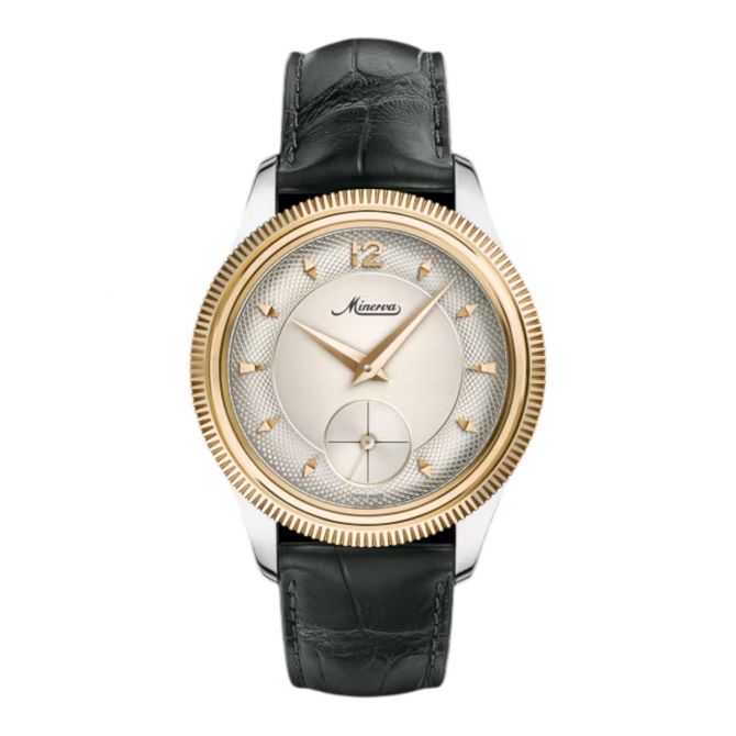 Montblanc Minerva The Unveilied Crownless 41.5mm Men's Watch, Gold Colored Dial