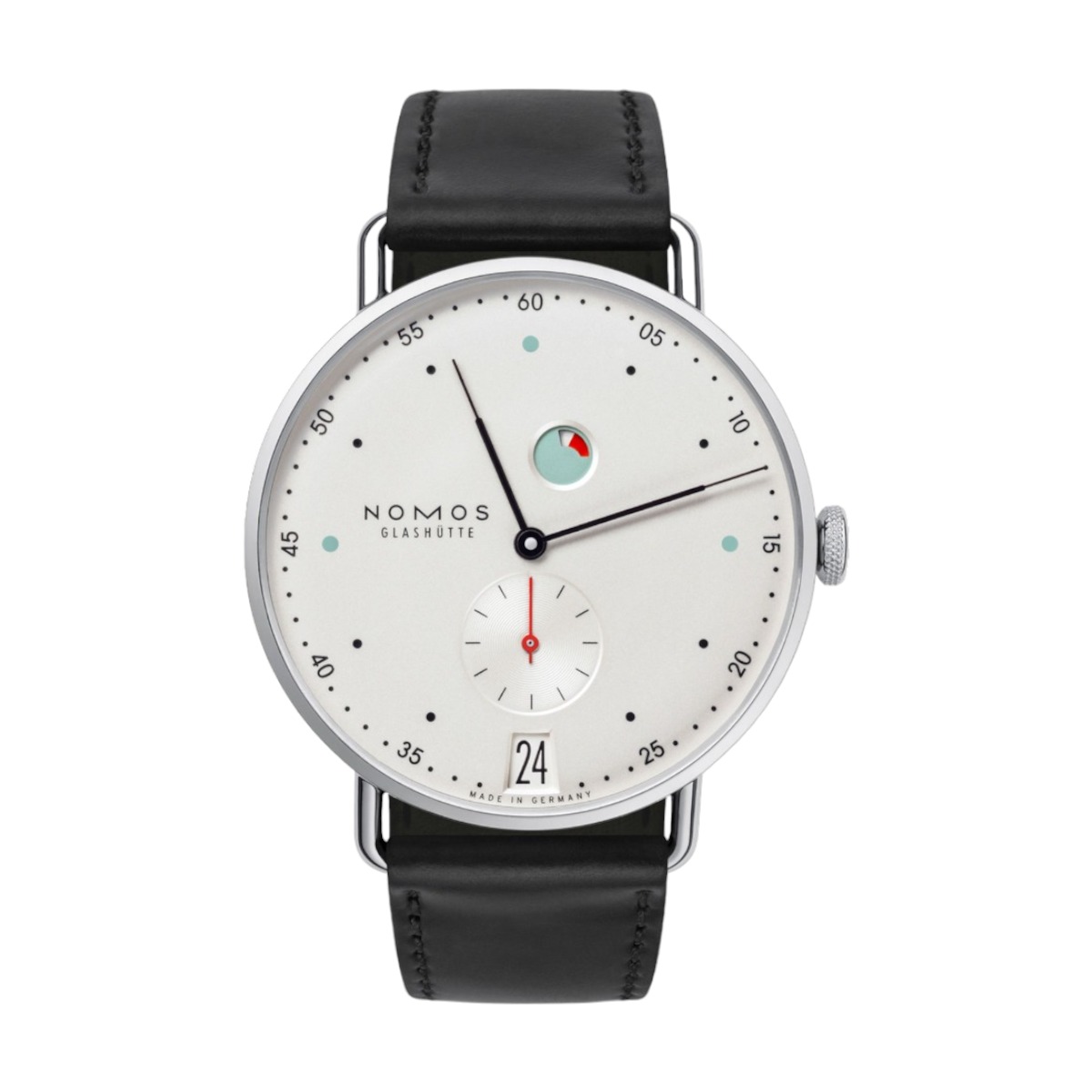 Nomos Glashutte Metro Datum Gangreserve 37mm Men's Watch