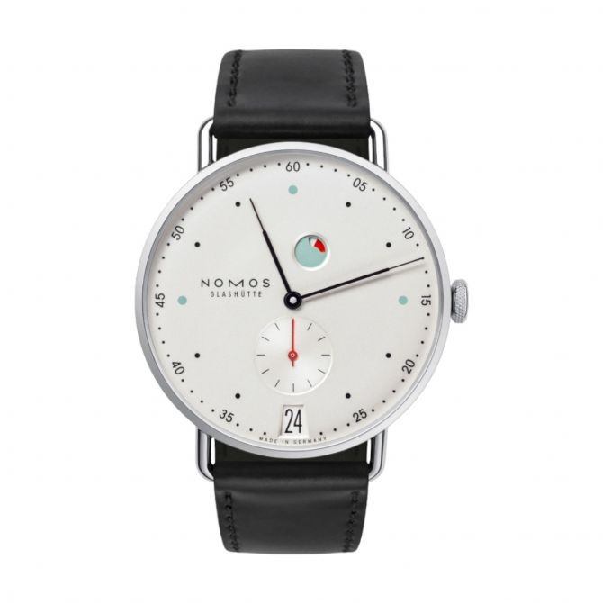 Nomos Glashutte Metro Datum Gangreserve 37mm Men's Watch
