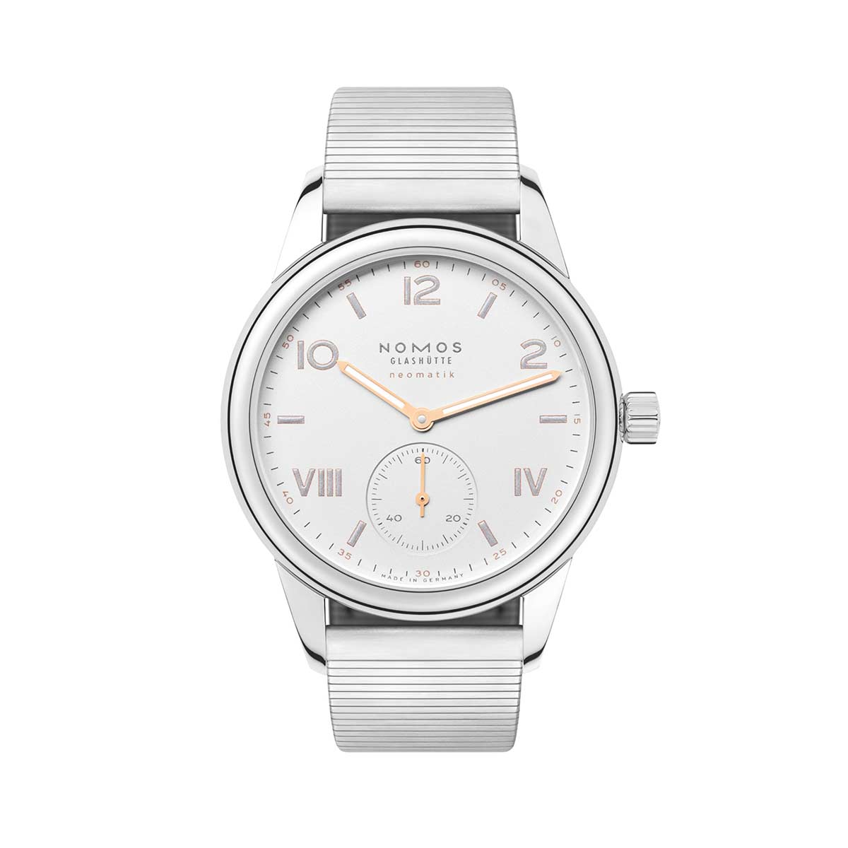 Nomos Glashutte Club Campus Neomatik 37mm Watch, White Dial