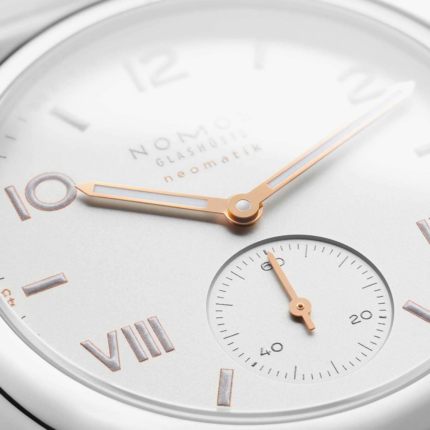 Nomos Glashutte Club Campus Neomatik 37mm Watch, White Dial