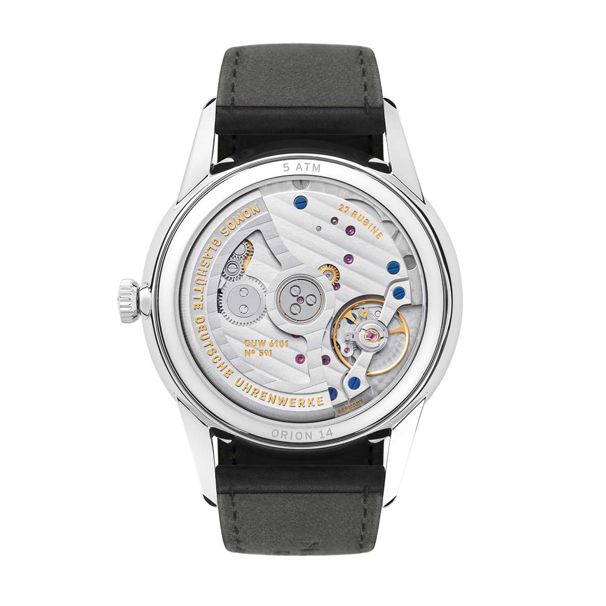 Nomos Glashuette Orion Neomatik Watch, Olive Gold Dial