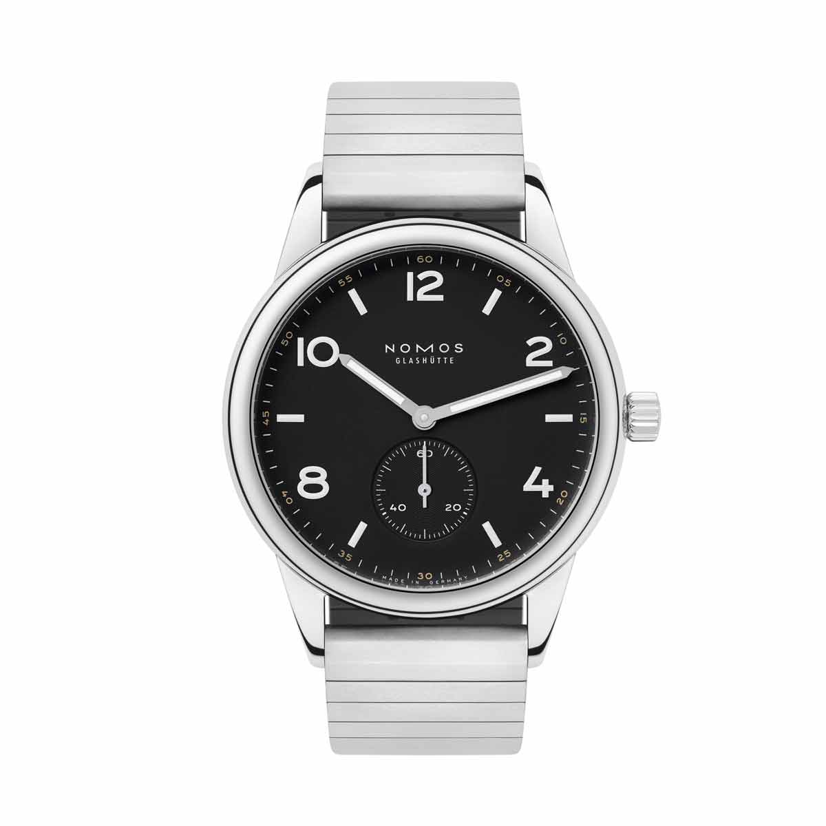 Nomos Glashutte Club Automatic 40mm Limited Edition Watch, Onyx and White Dial