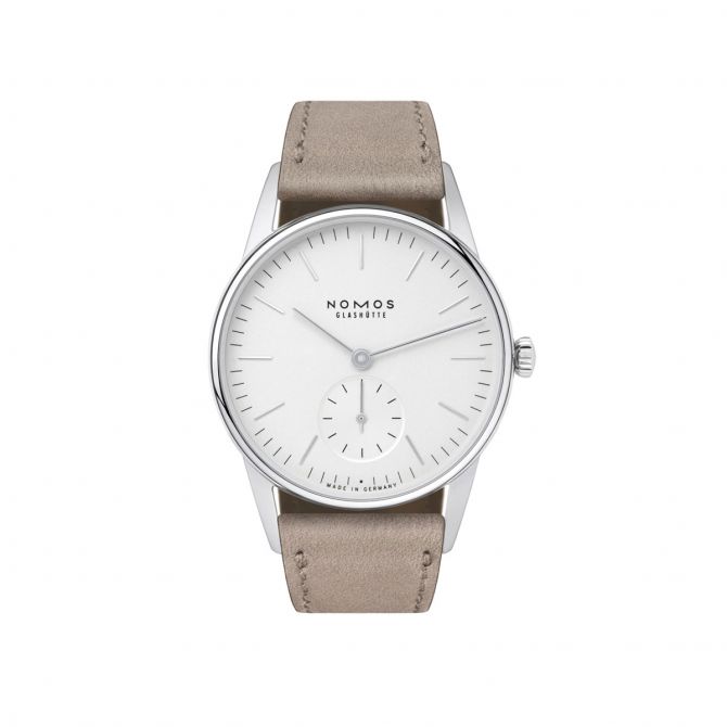 Nomos Glashutte Orion 33mm Watch, White Dial