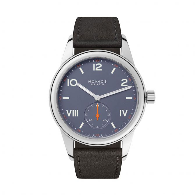 Nomos Glashutte Club Campus 36mm Watch, Blue Purple Dial