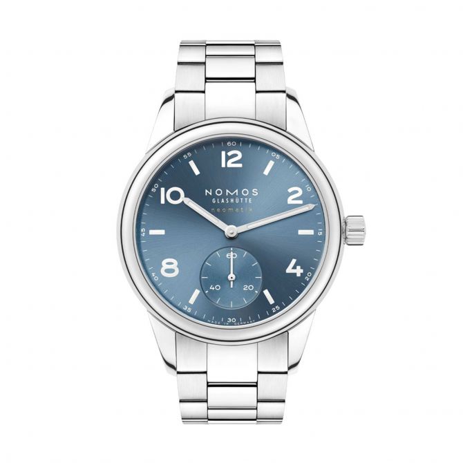 Nomos Glashutte Club Sport Neomatik 37mm Men's Watch, Polar Blue Dial