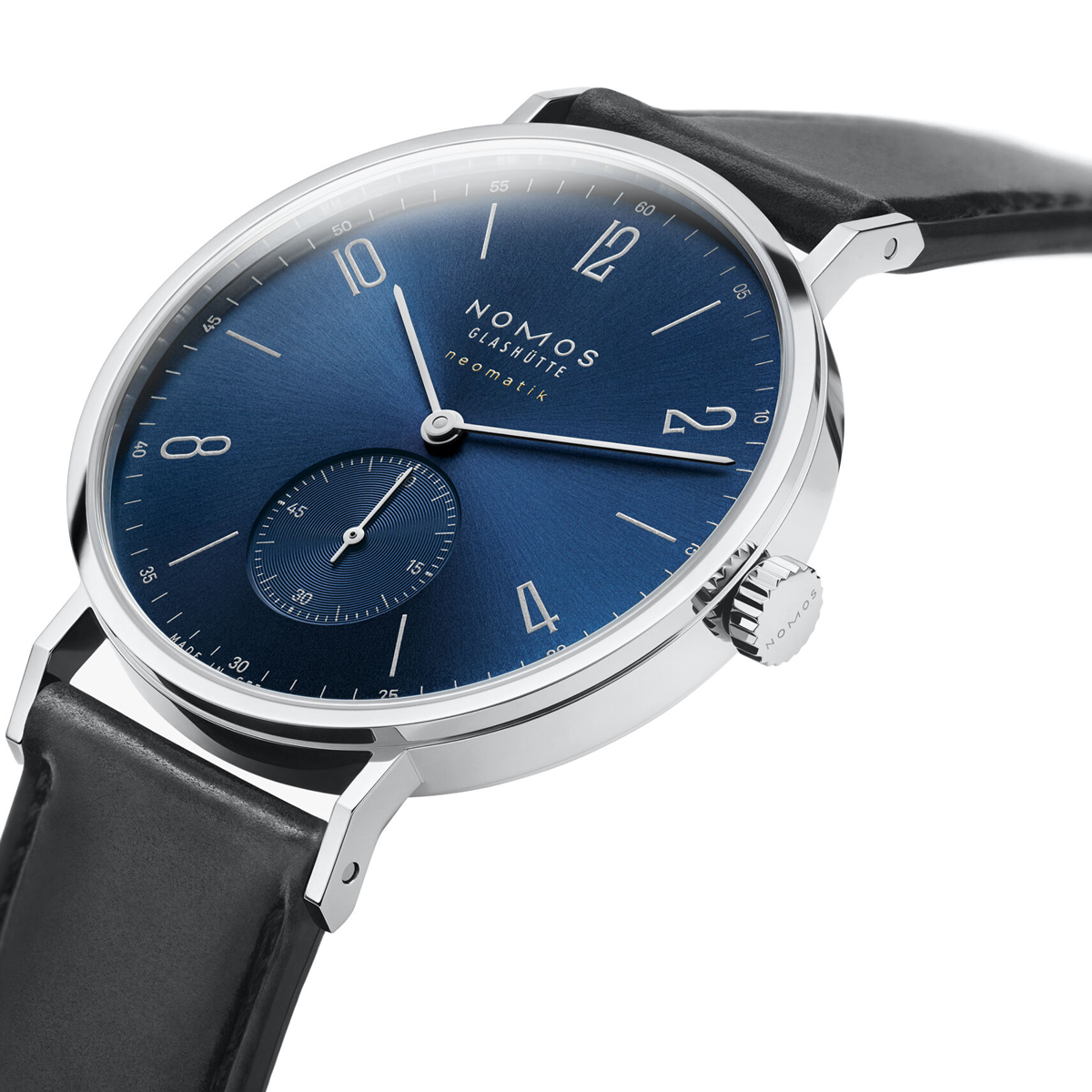 Nomos Glashuette Tangente Neomatik Blue Gold 38.5mm Men's Watch,  Blue Dial