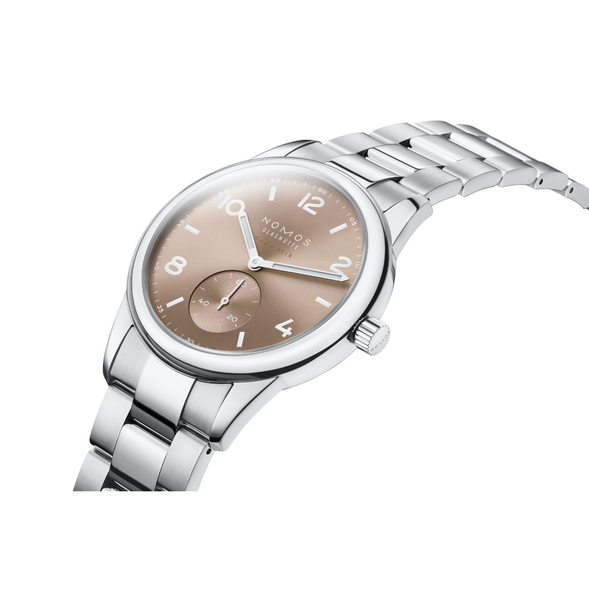 Nomos Glashuette Club Sport Neomatik Automatic Ember 39mm Men's Watch, Beige Gold Dial