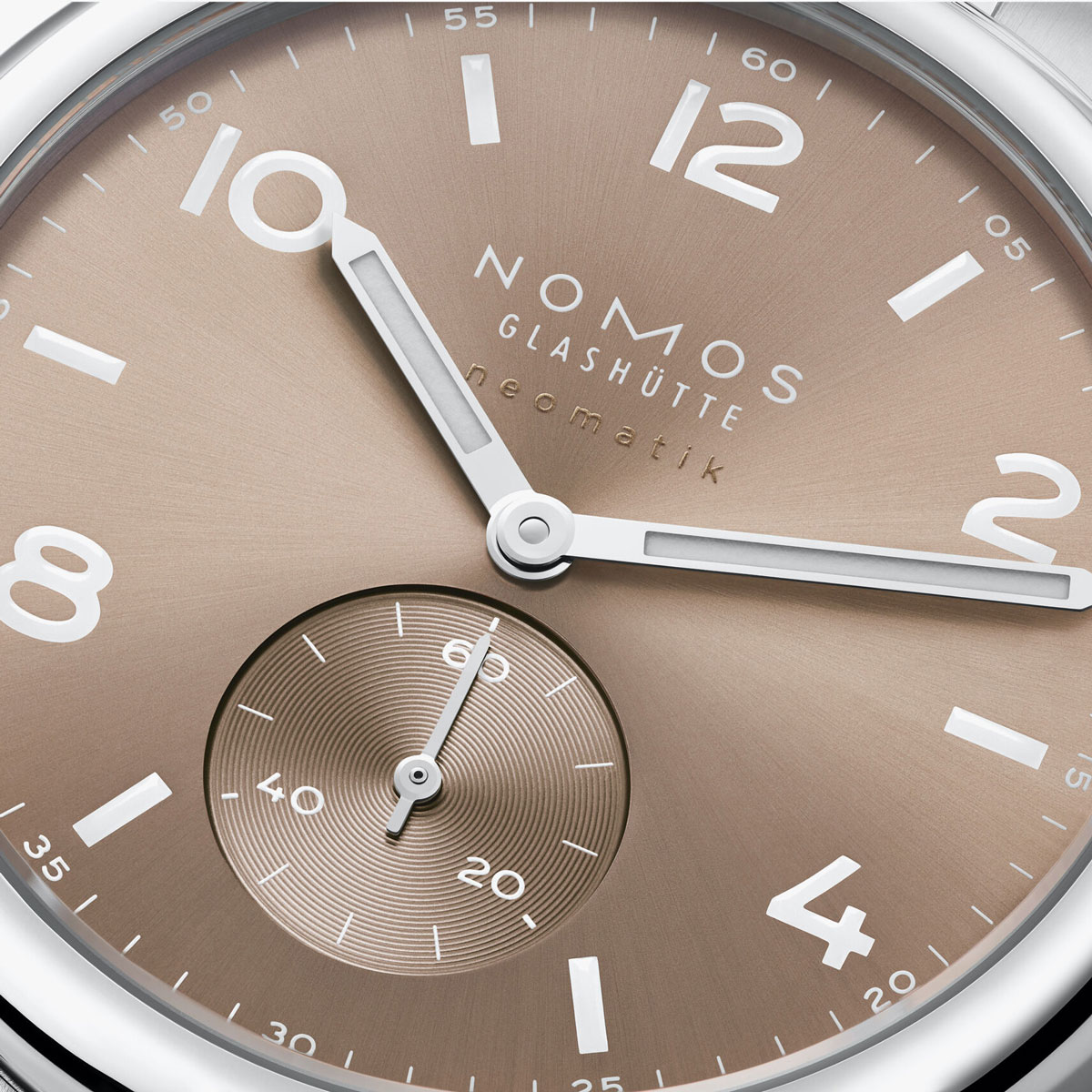 Nomos Glashuette Club Sport Neomatik Automatic Ember 39mm Men's Watch, Beige Gold Dial