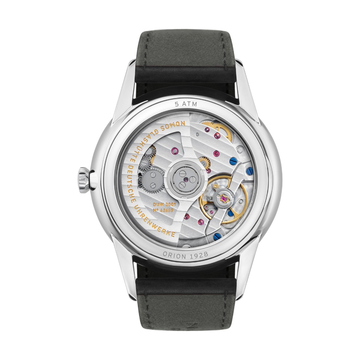 Nomos Glashuette Orion Neomatik 39mm Men's Watch, Black Dial