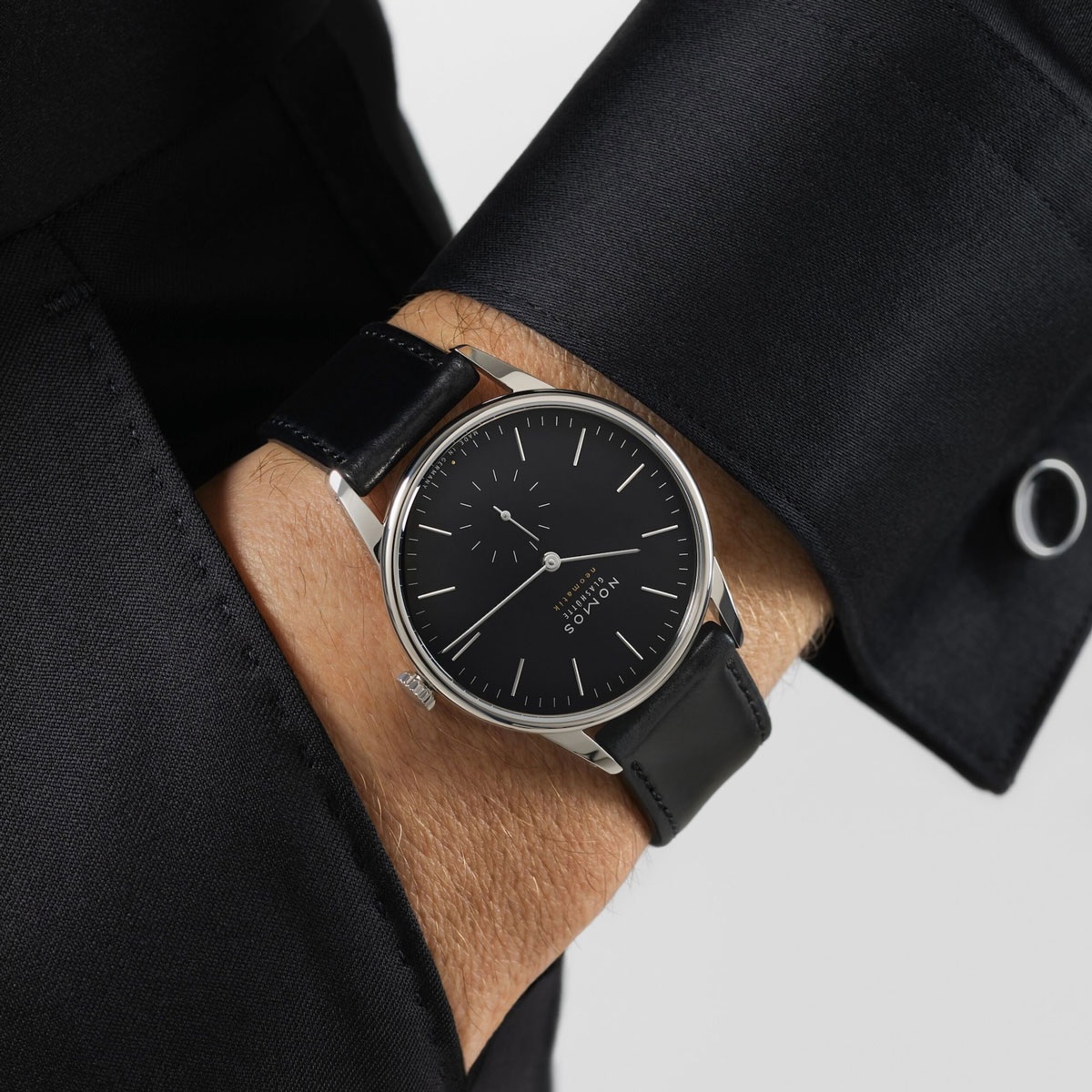 Nomos Glashuette Orion Neomatik 39mm Men's Watch, Black Dial