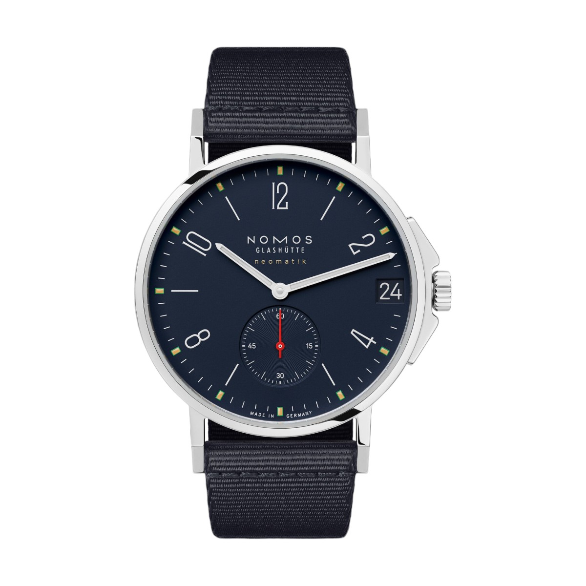 Nomos Glashuette Ahoi Neomatik 38mm Date Men's Watch, Atlantic Blue