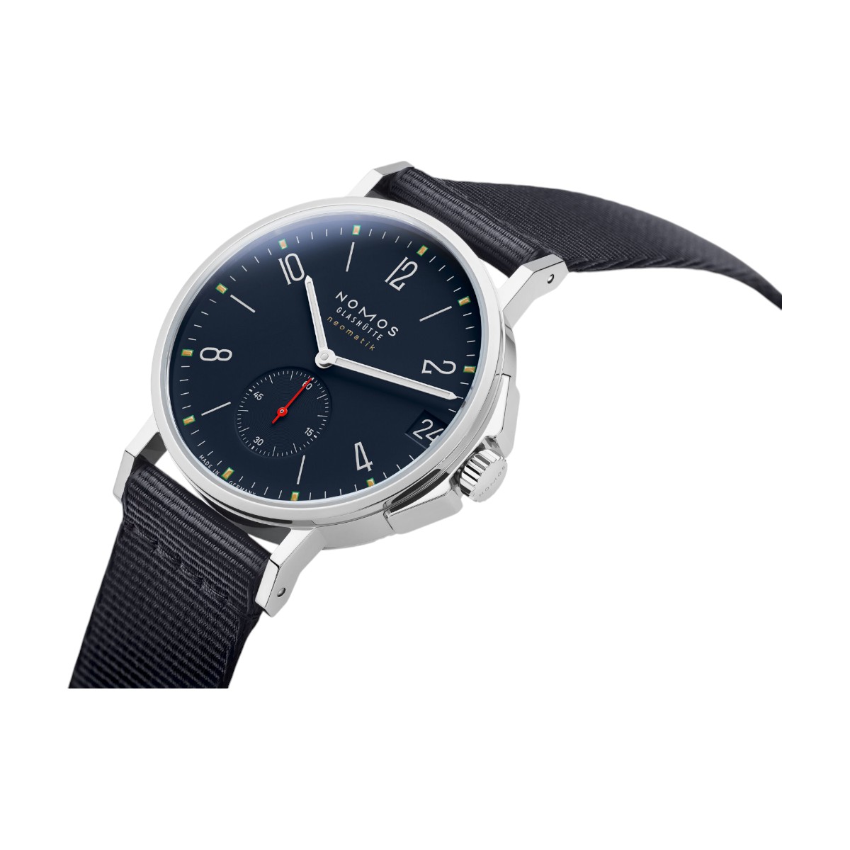 Nomos Glashuette Ahoi Neomatik 38mm Date Men's Watch, Atlantic Blue