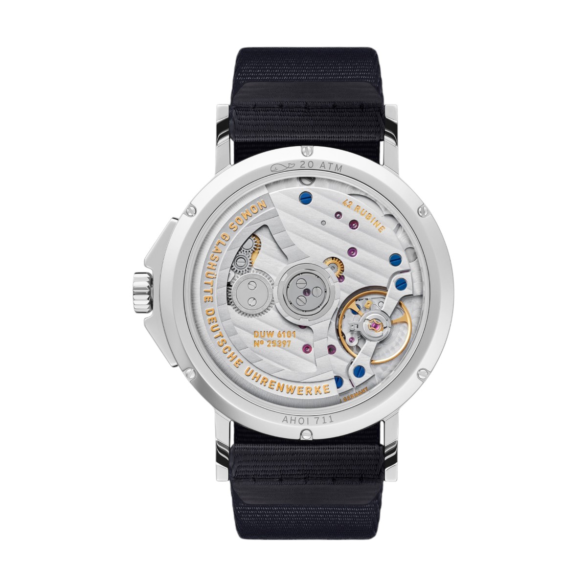 Nomos Glashuette Ahoi Neomatik 38mm Date Men's Watch, Atlantic Blue