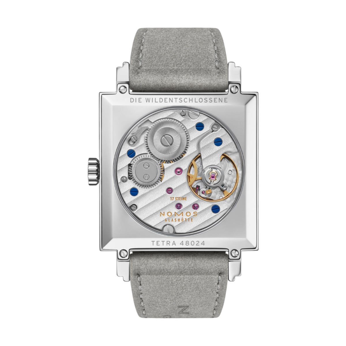 Nomos Glashuette Tetra Die Wildentschlossene 29.5mm Women's Watch, Rose Dial