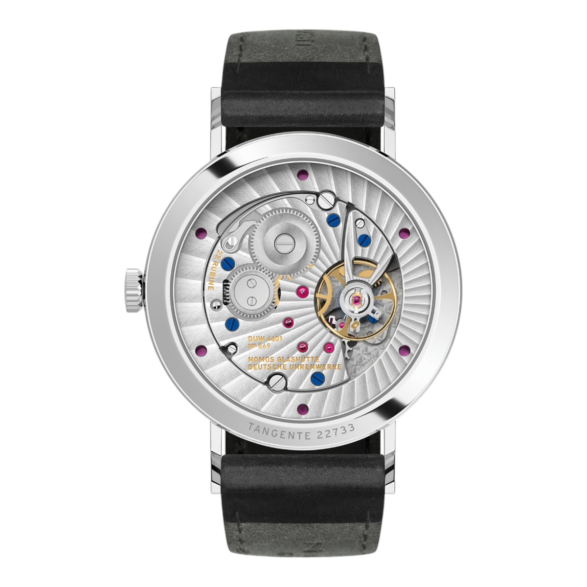 NOMOS Tangente 2Date 37.5mm Men's Watch, White Silver Dial