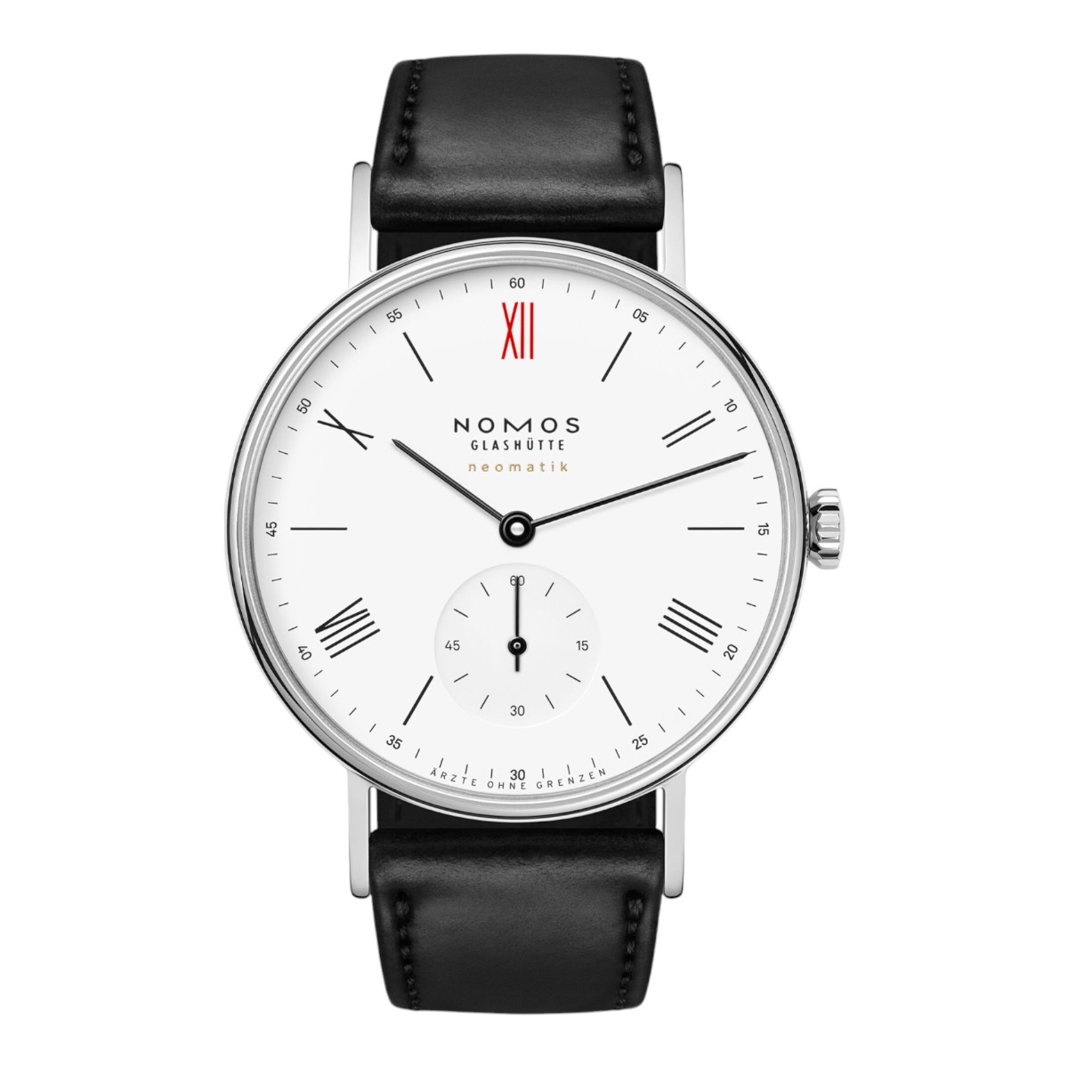 Nomos Glashuette Ludwig Neomatik Fur Arzte Ohne Grenzen 36.4mm Men's Watch, White Dial